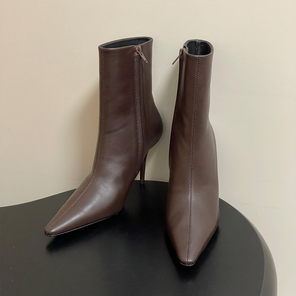 Y51 ASHLEY booties in smooth leather