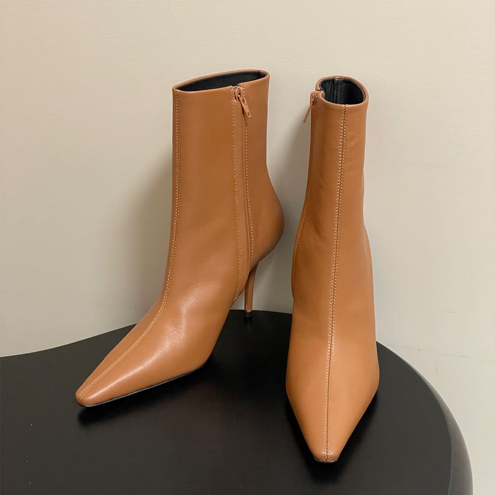 Y51 ASHLEY booties in smooth leather