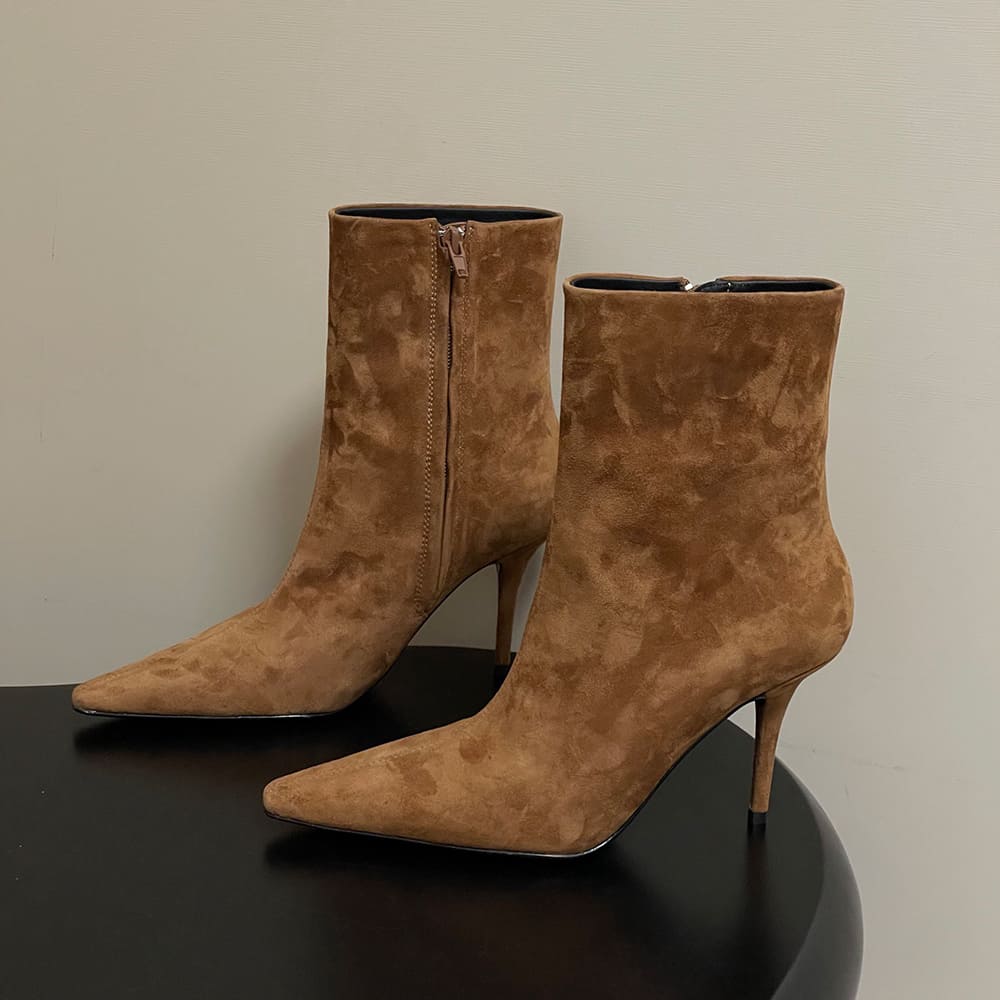 Y51 ASHLEY booties in smooth leather