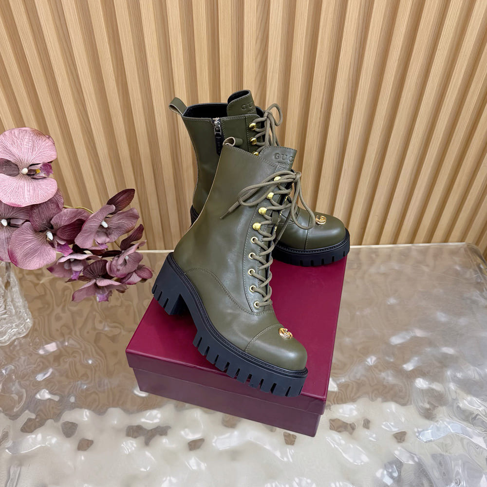 Gvc*1 Women’s lace-up ankle boot with GG