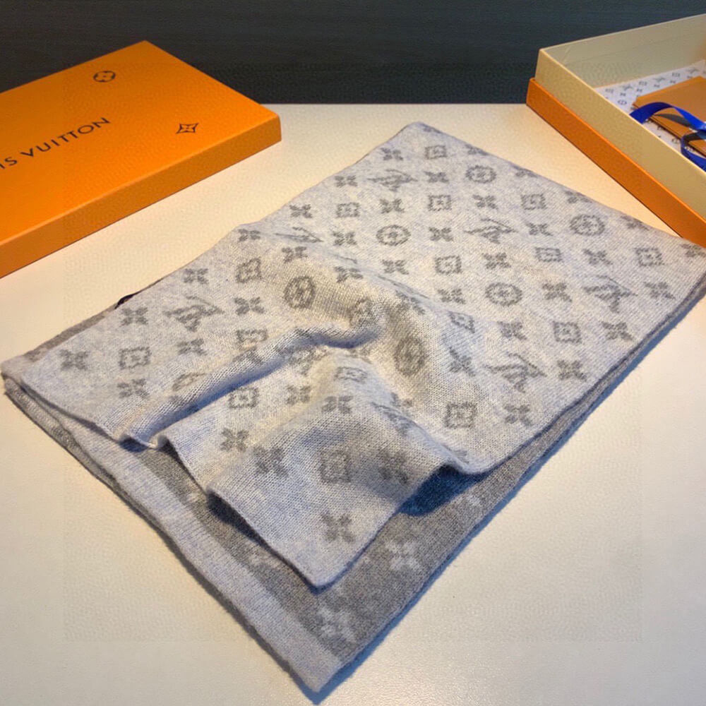 LV Monogram Denim Scarf