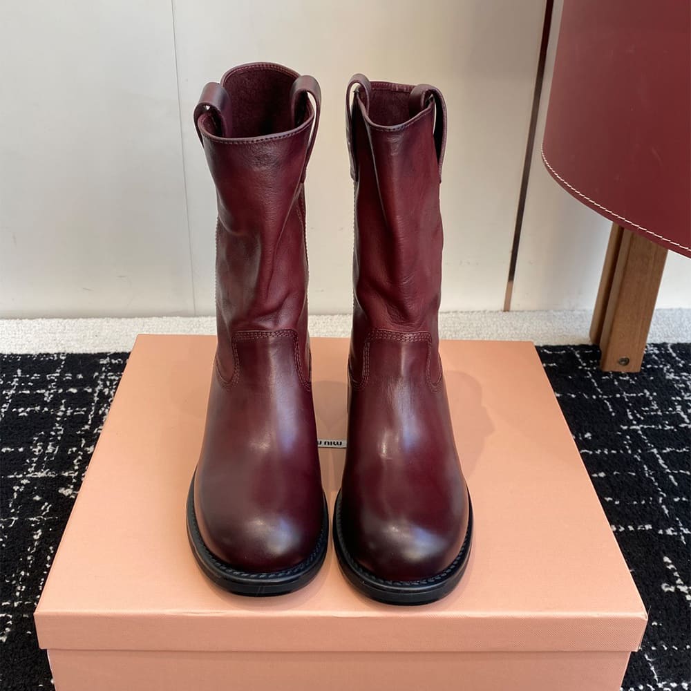 M1um1u Leather boots