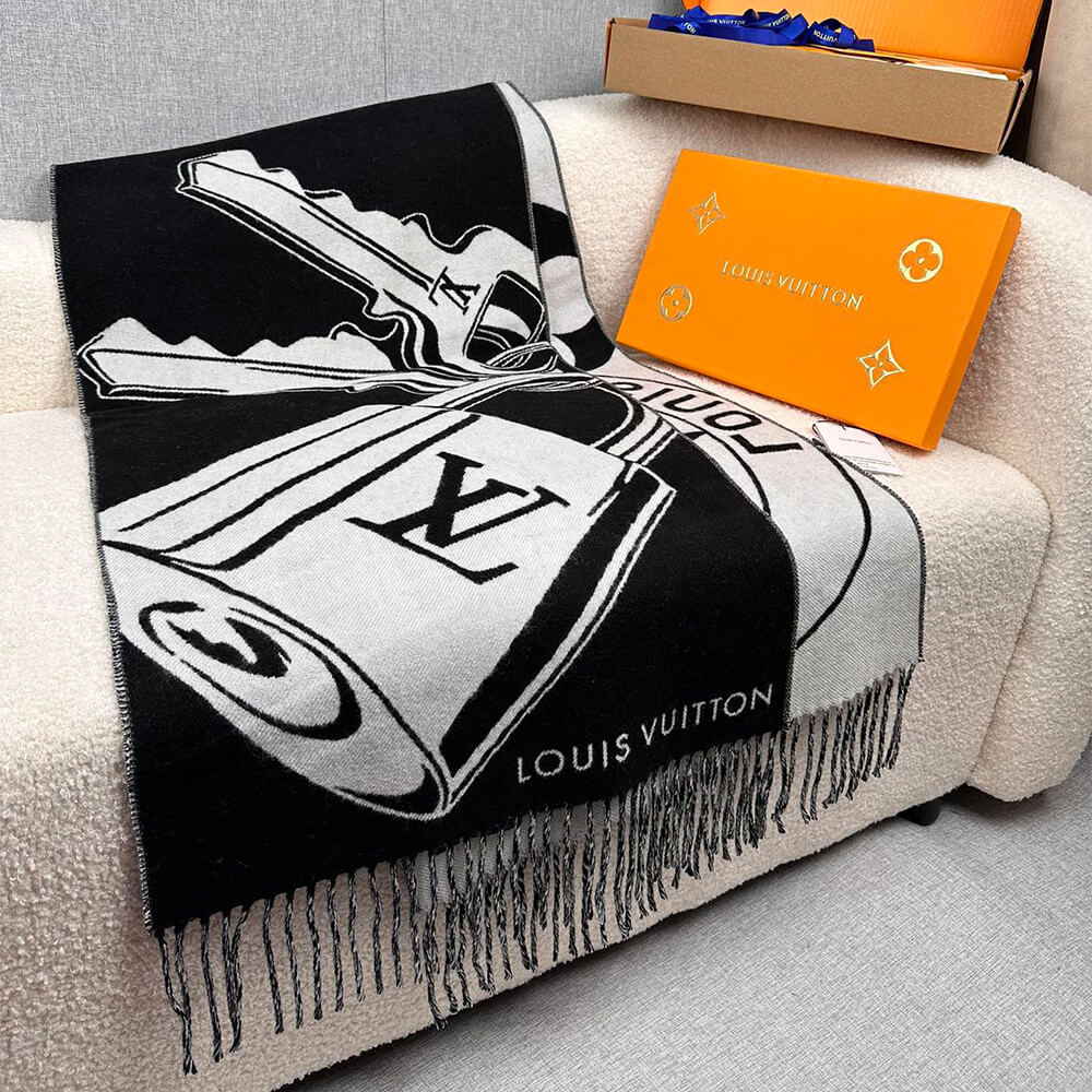 LV Lock And Keys Scarf