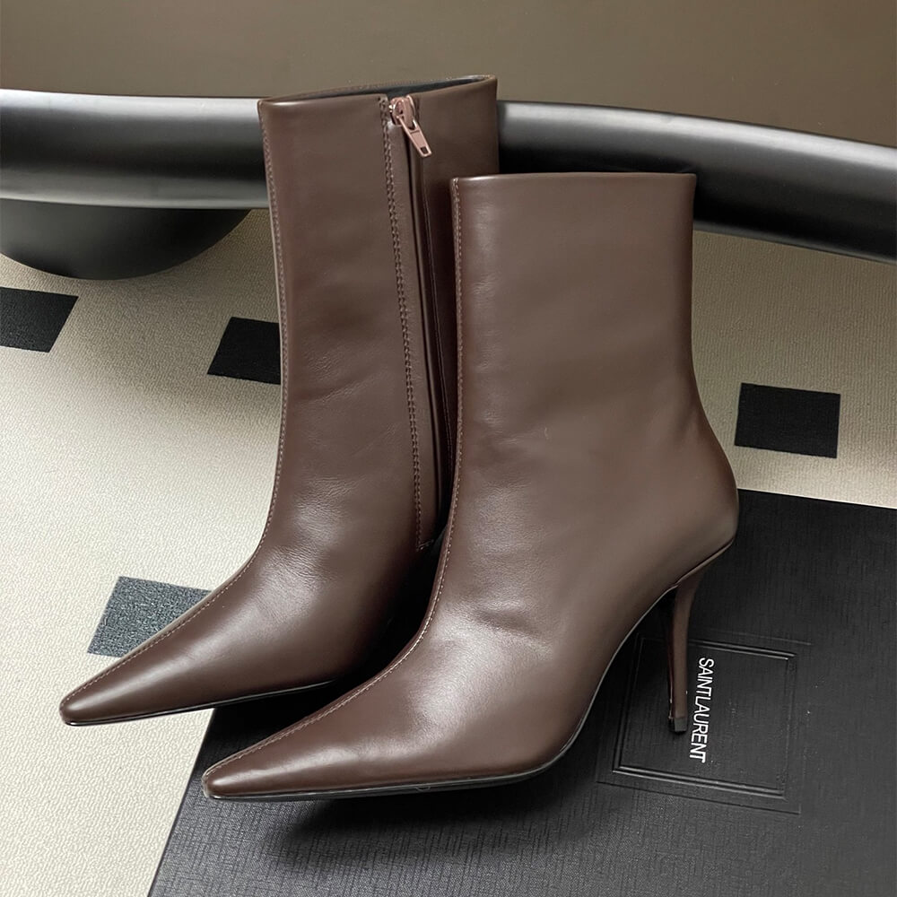 Y51 ASHLEY booties in smooth leather