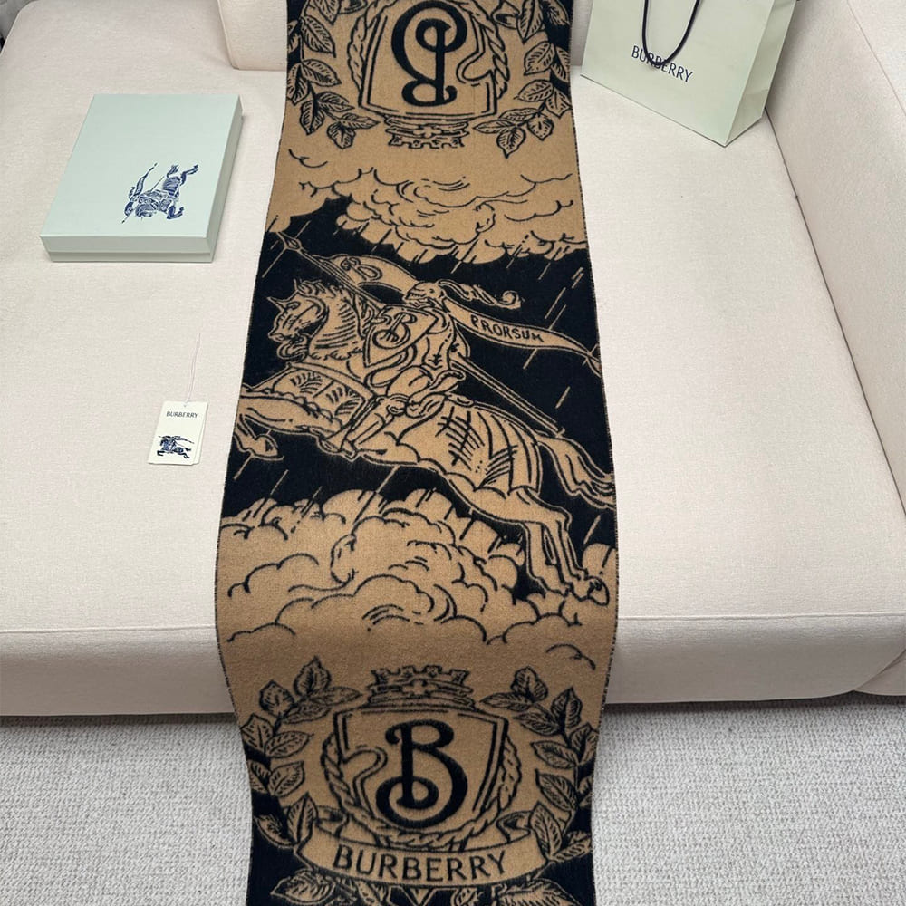 Bv*b*rry Wide Reversible Stormy Knight Scarf