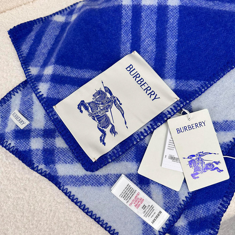 Bv*b*rry Check Cashmere Scarf