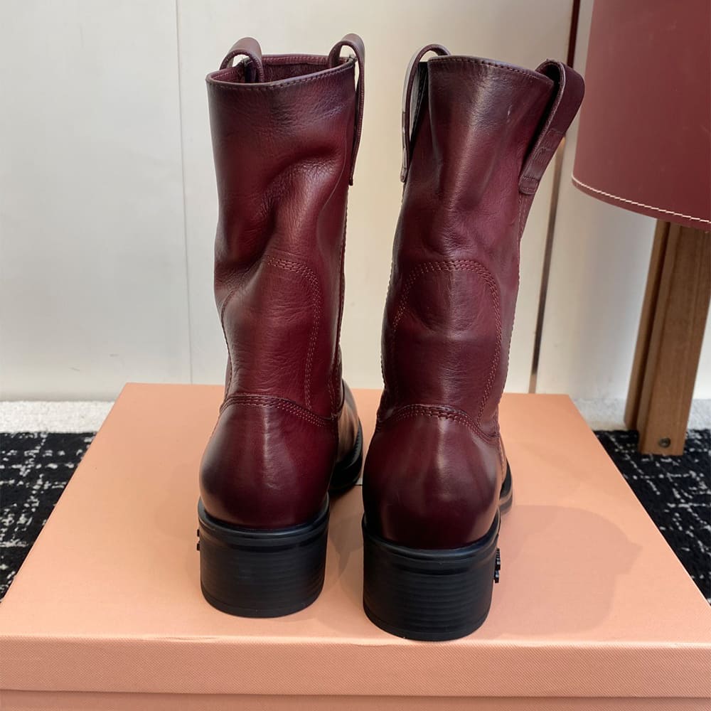 M1um1u Leather boots