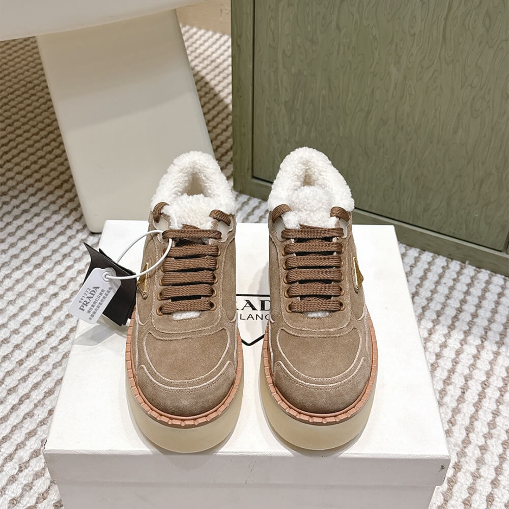Pra*a Suede mid-top sneakers