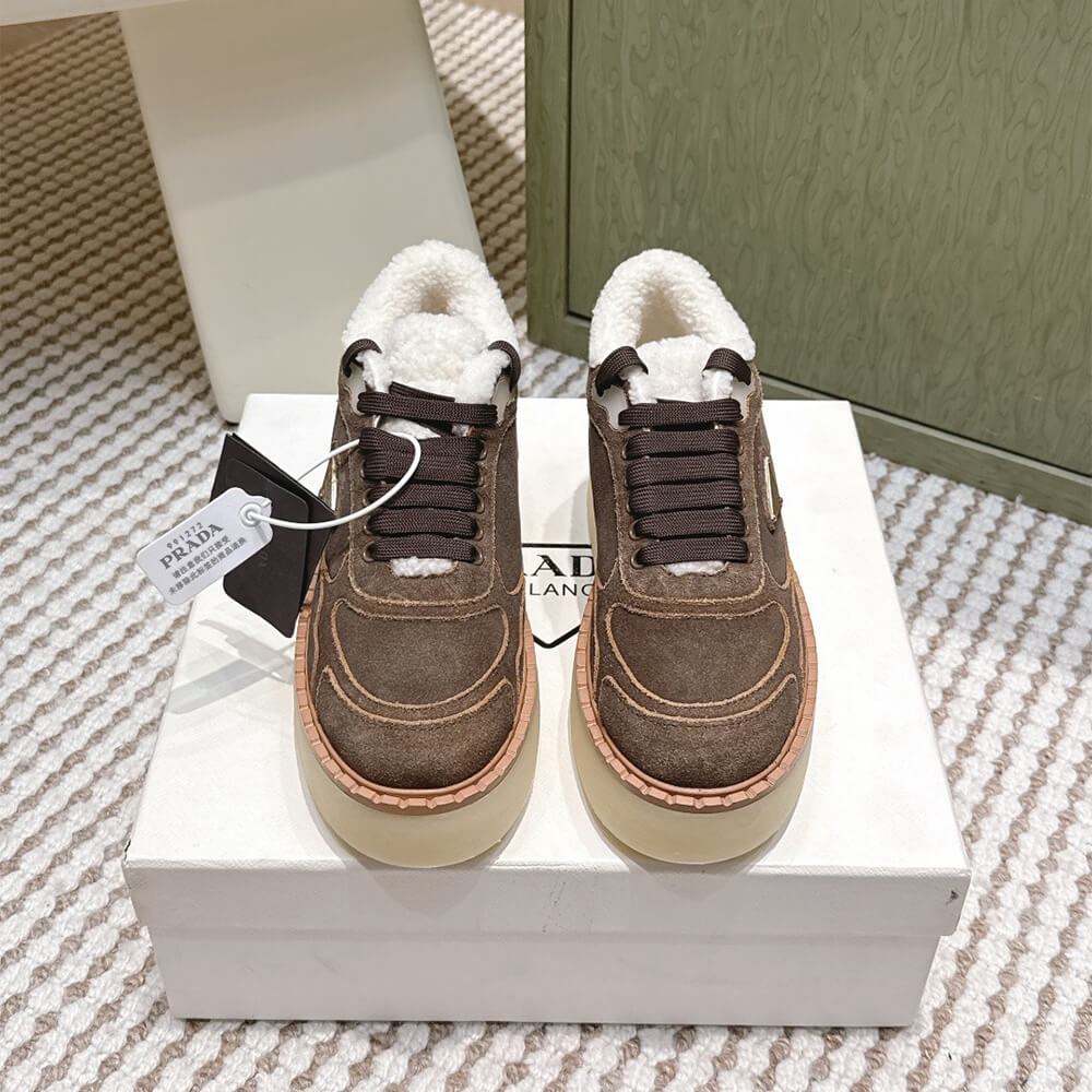 Pra*a Suede mid-top sneakers