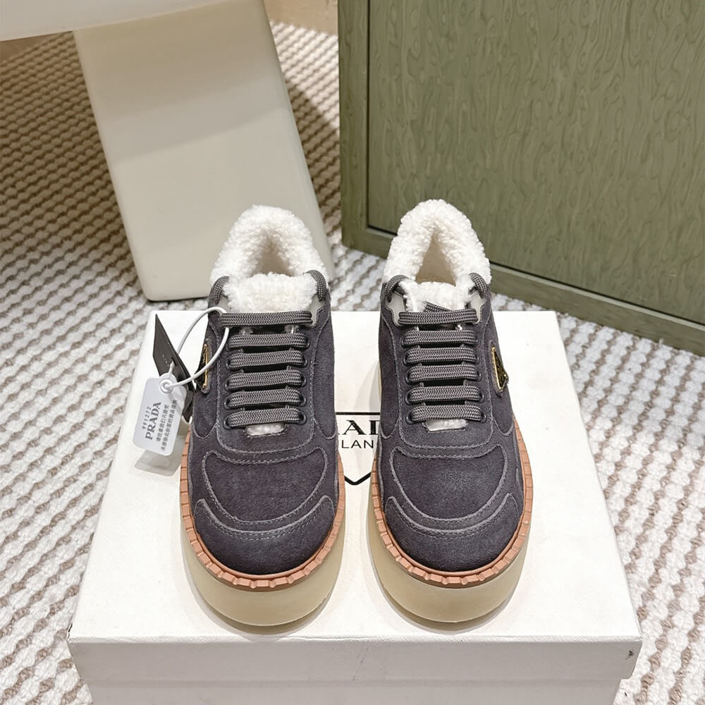 Pra*a Suede mid-top sneakers