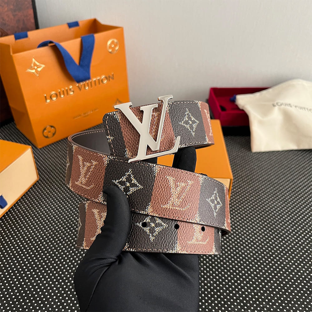 LV Initiales College Monogram Heritage 40mm Reversible Belt