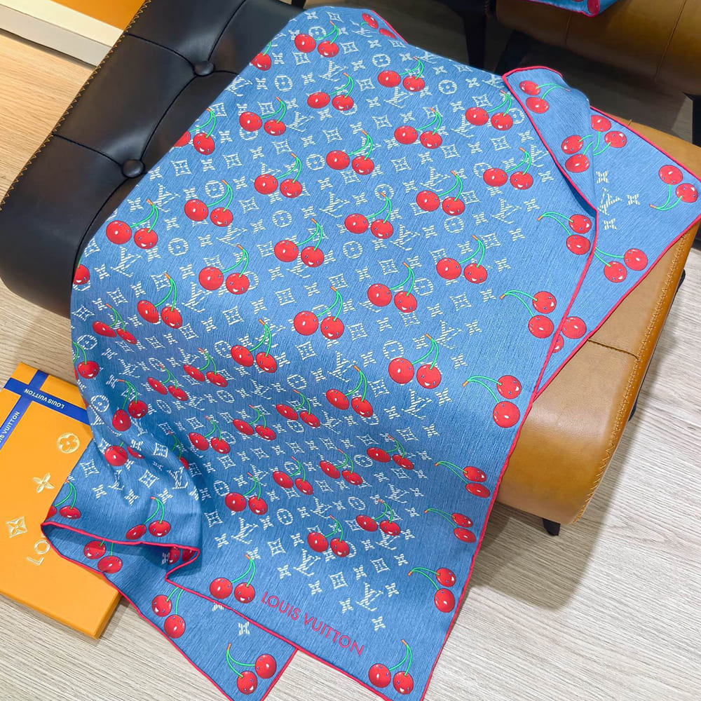 LV x TM Denim Cerise Square 90