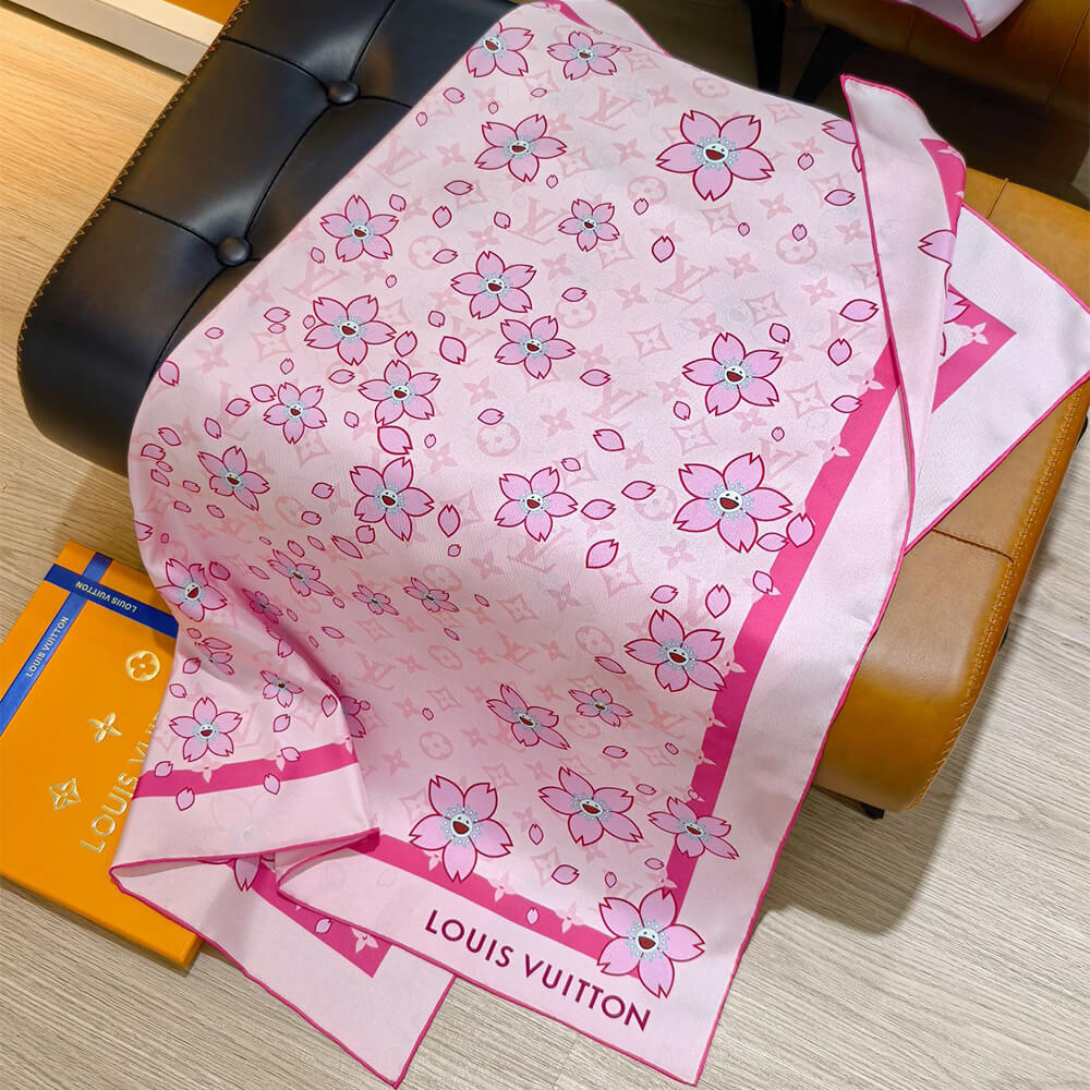 LV x TM Monogram Cherry Blossom Square 70