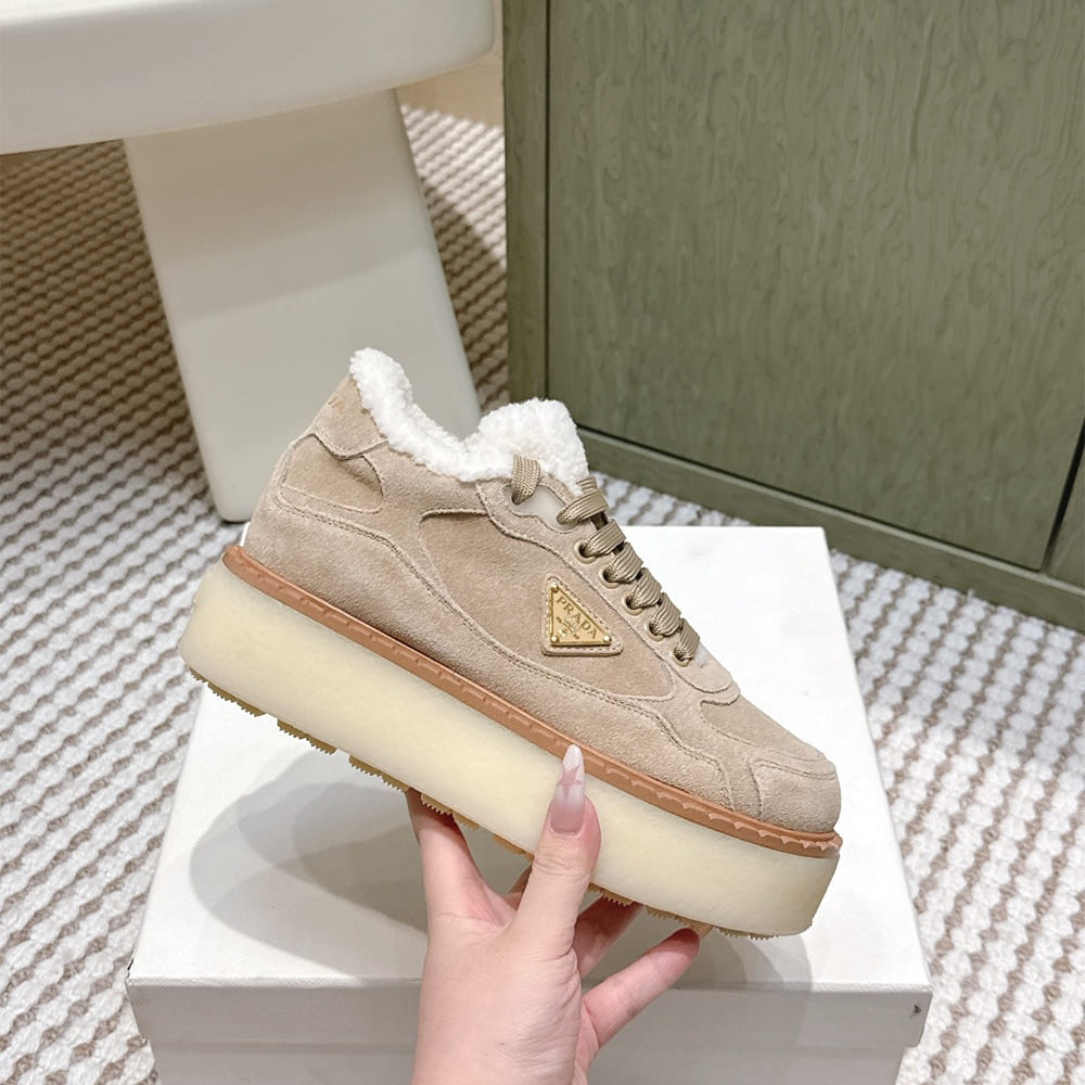 Pra*a Suede mid-top sneakers
