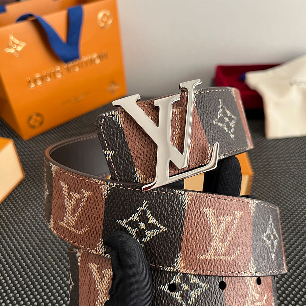 LV Initiales College Monogram Heritage 40mm Reversible Belt
