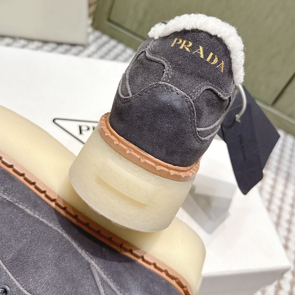 Pra*a Suede mid-top sneakers