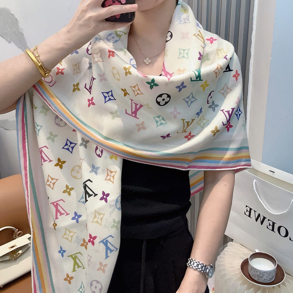 LV x TM Monogram Multicolor Shawl
