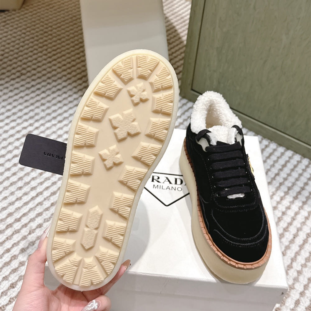 Pra*a Suede mid-top sneakers