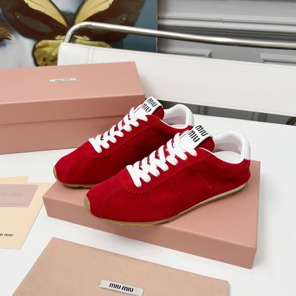 M1um1u Suede Sneakers