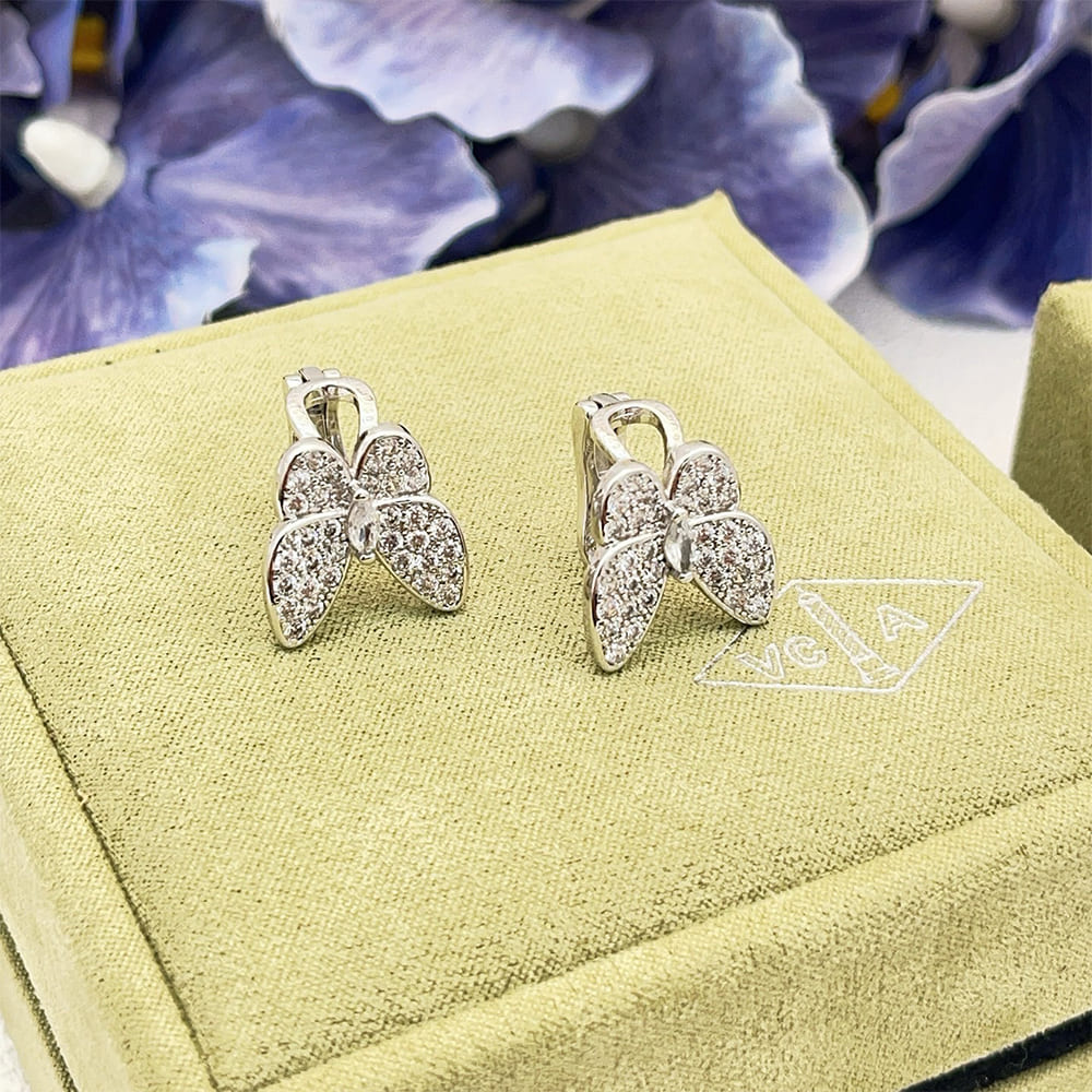 VCA Two Butterfly Earrings
