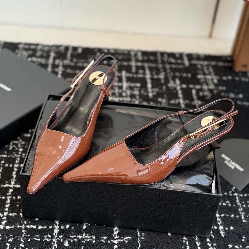 Y51 LEE slingback pumps in patent leather