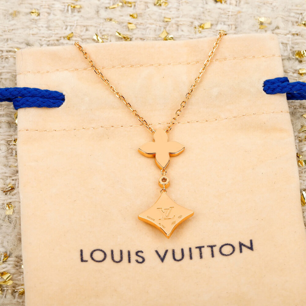 LV Color Blossom Double Star Pendant Necklace