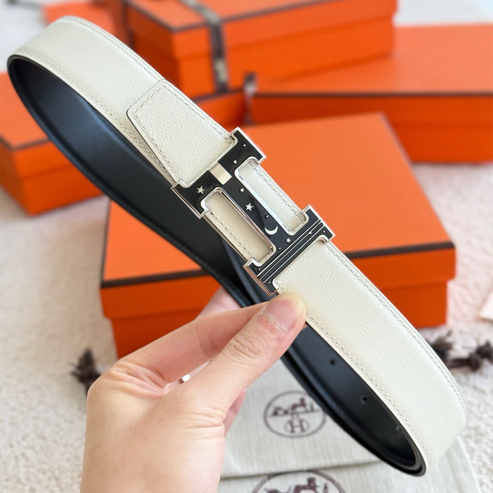 H**me5 Fibbia da cintura reversibile H Day & Night & Pellereversibile per cintura 32 mm