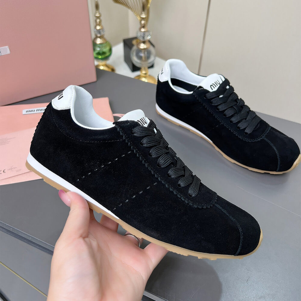 M1um1u Suede Sneakers