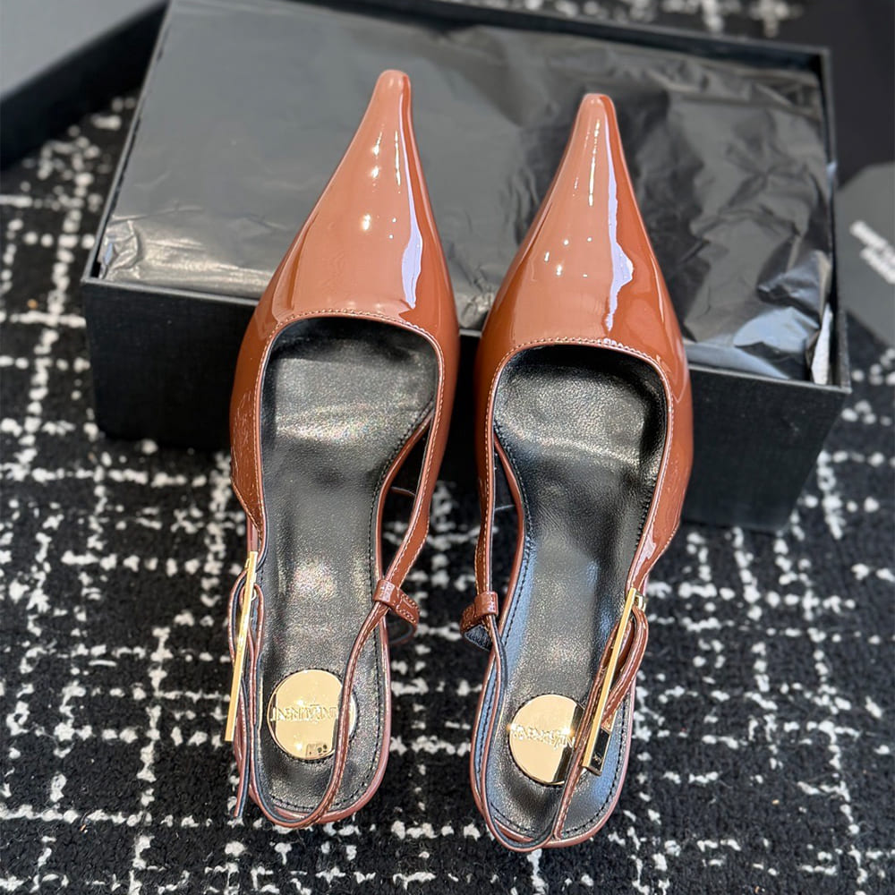 Y51 LEE slingback pumps in patent leather