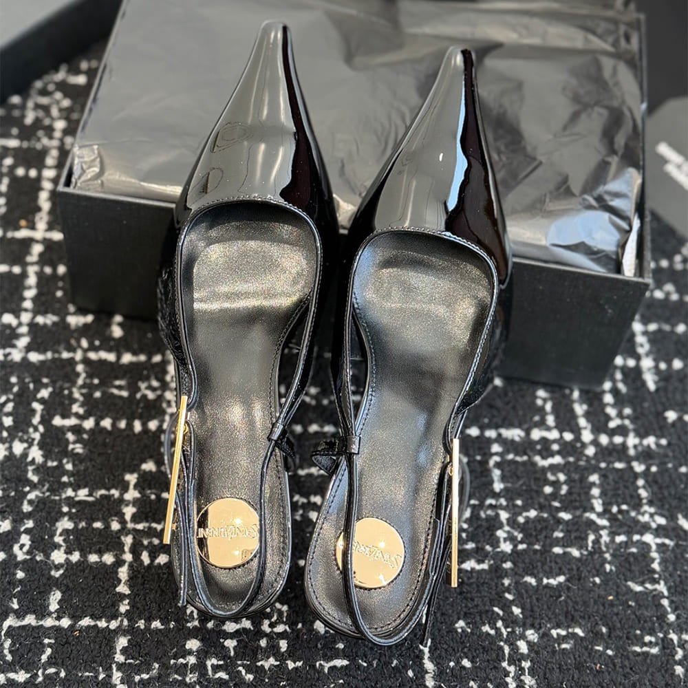 Y51 LEE slingback pumps in patent leather