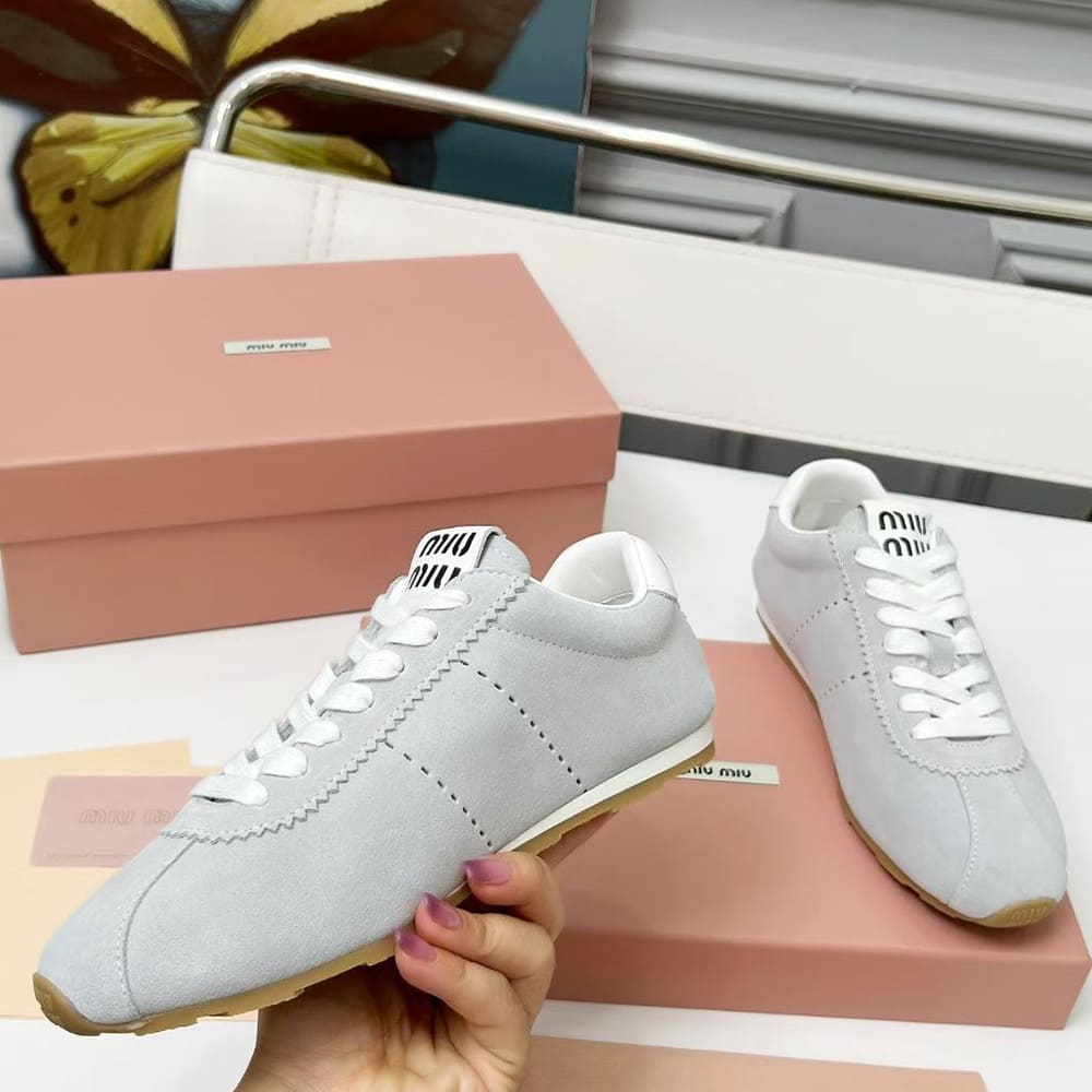 M1um1u Suede Sneakers