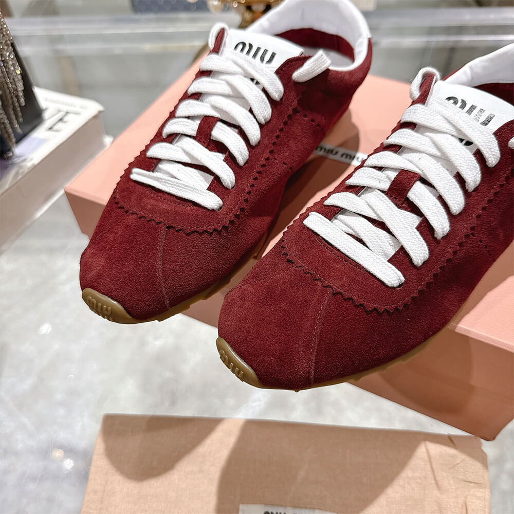 M1um1u Suede Sneakers