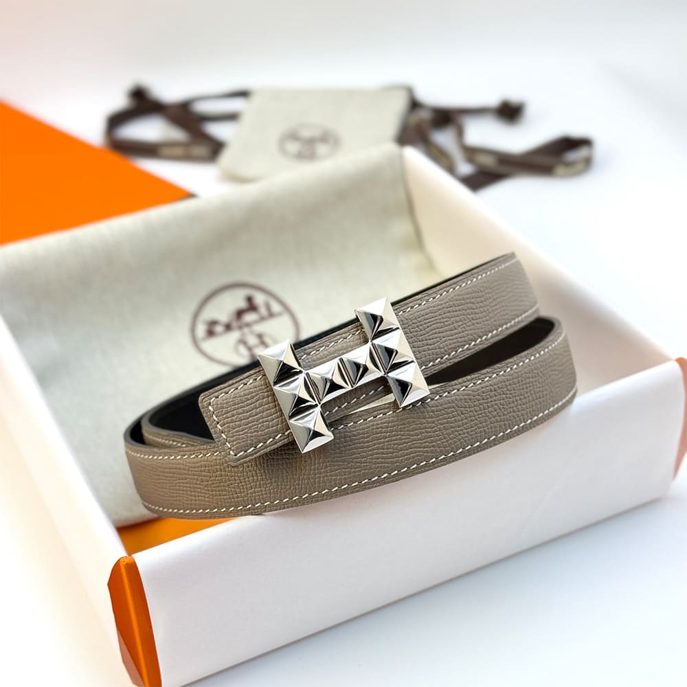 H**me5 H Infini belt buckle & Reversible leather strap 24 mm