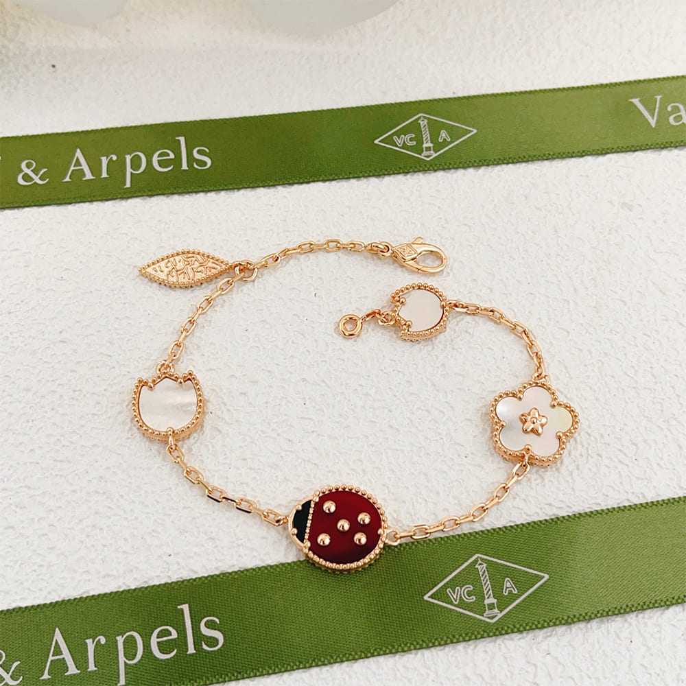 VCA Lucky Spring bracelet, 5 motifs
