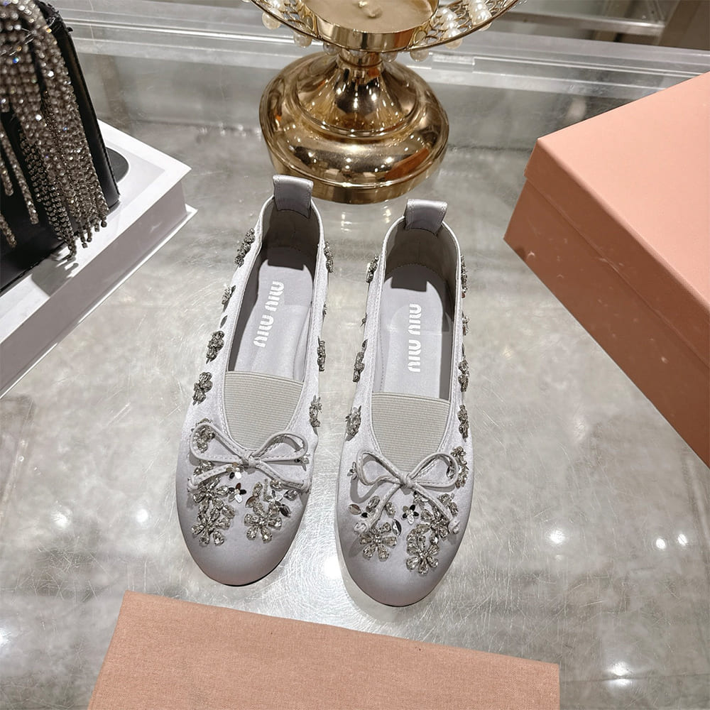 M1um1u Satin ballerinas(EU SIZE 35-41)