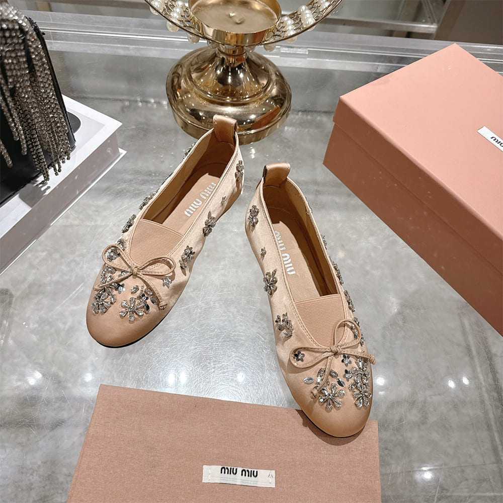M1um1u Satin ballerinas(EU SIZE 35-41)