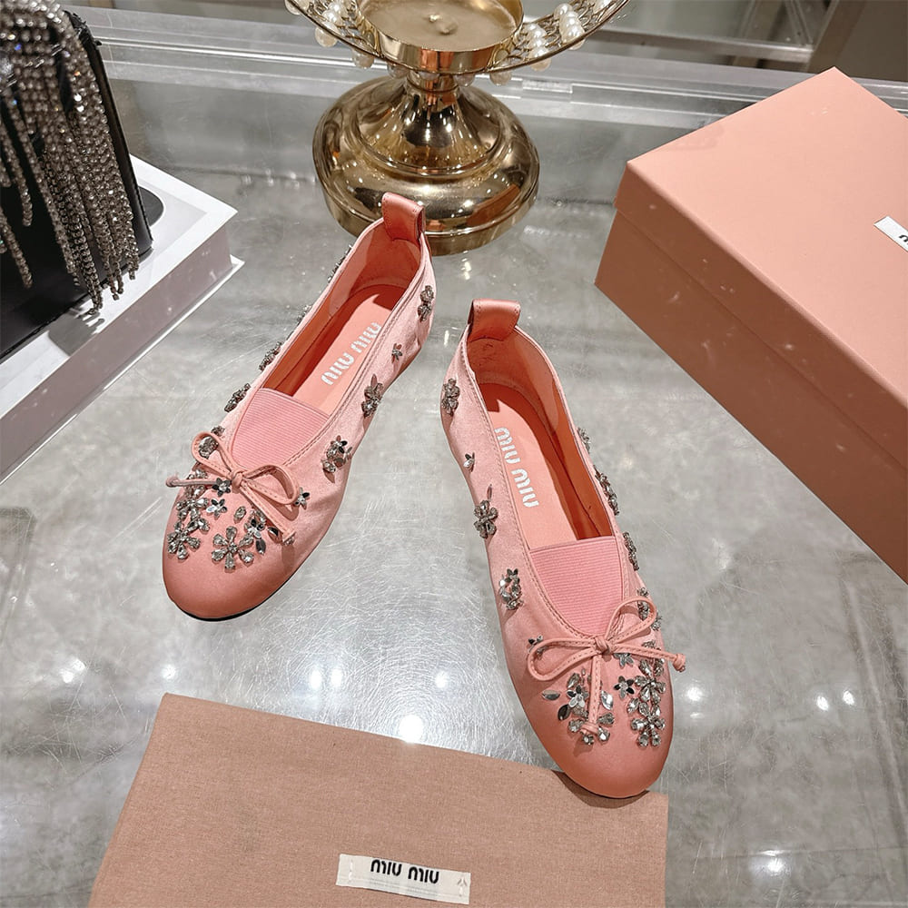 M1um1u Satin ballerinas(EU SIZE 35-41)