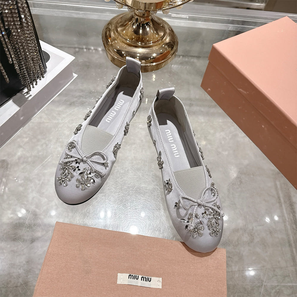 M1um1u Satin ballerinas(EU SIZE 35-41)