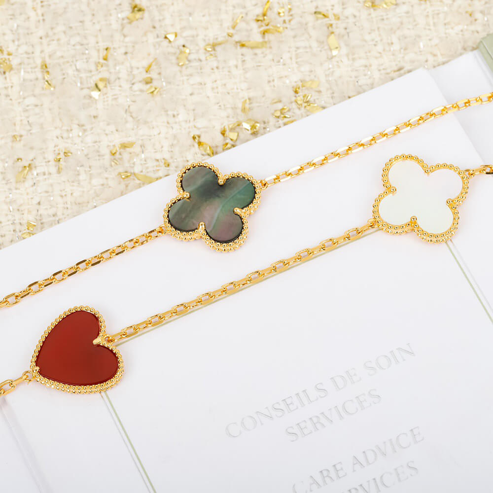 VCA Lucky Alhambra long necklace, 12 motifs