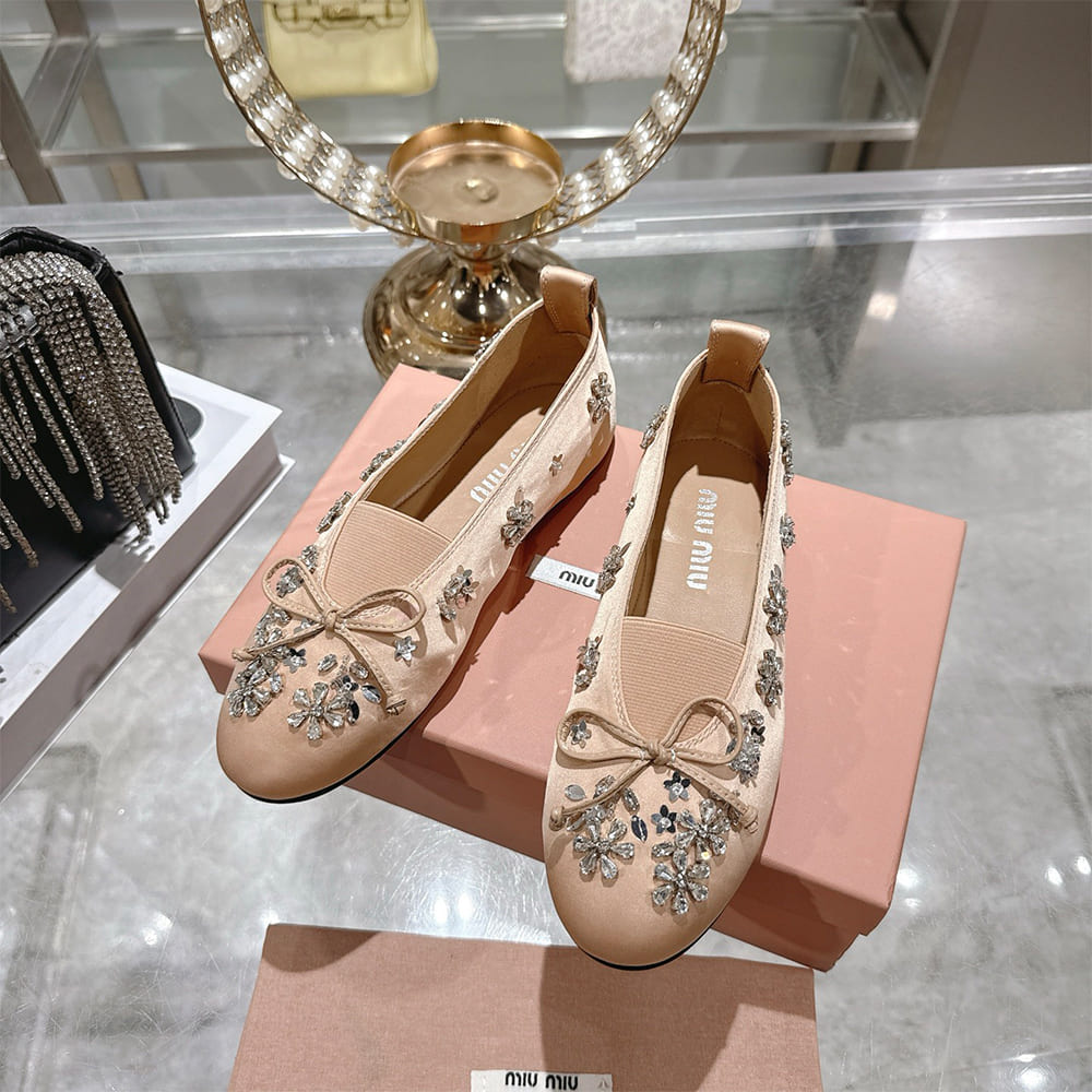 M1um1u Satin ballerinas(EU SIZE 35-41)