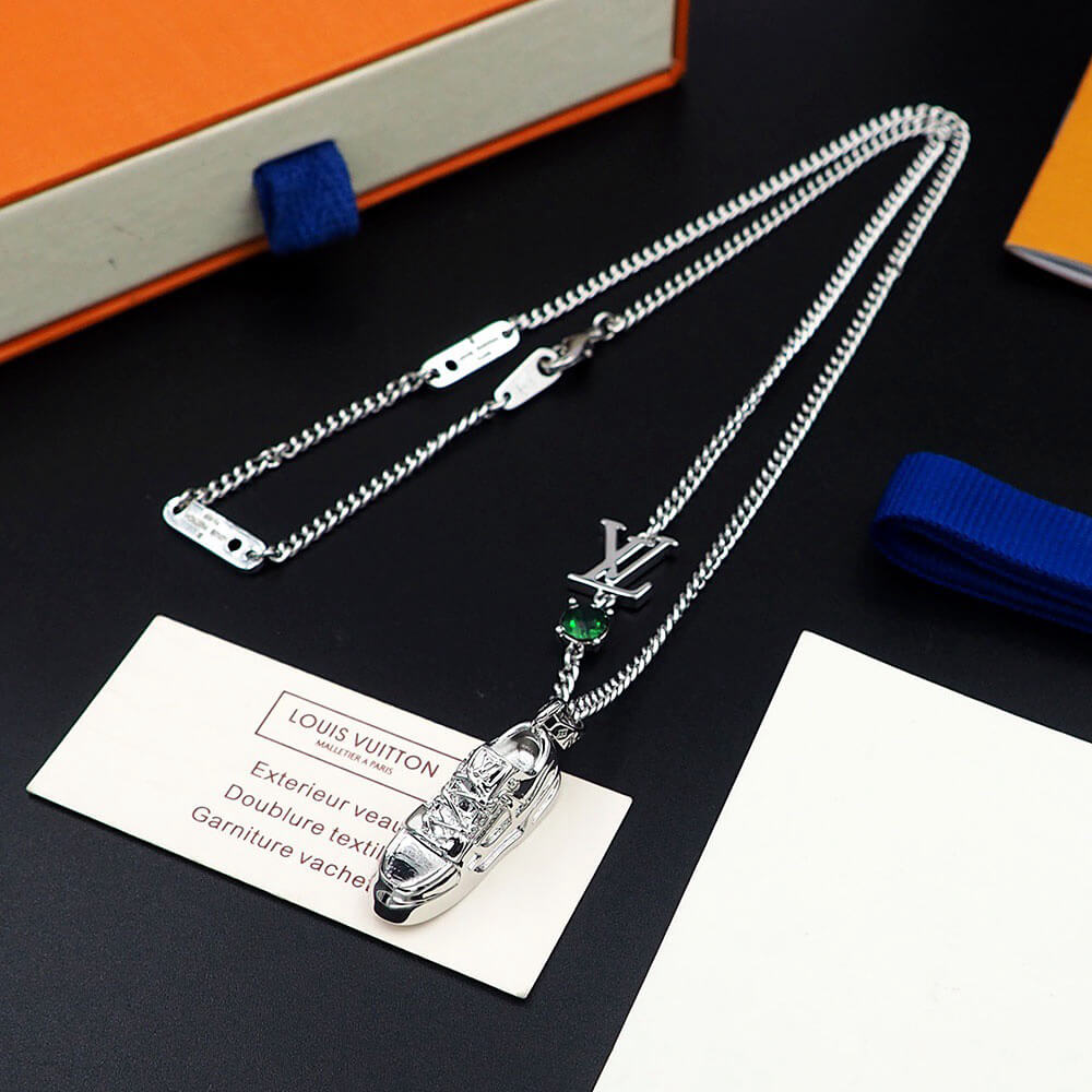 LV Metal Zircon Necklaces