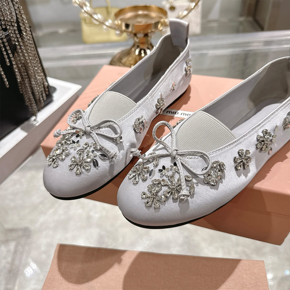 M1um1u Satin ballerinas(EU SIZE 35-41)
