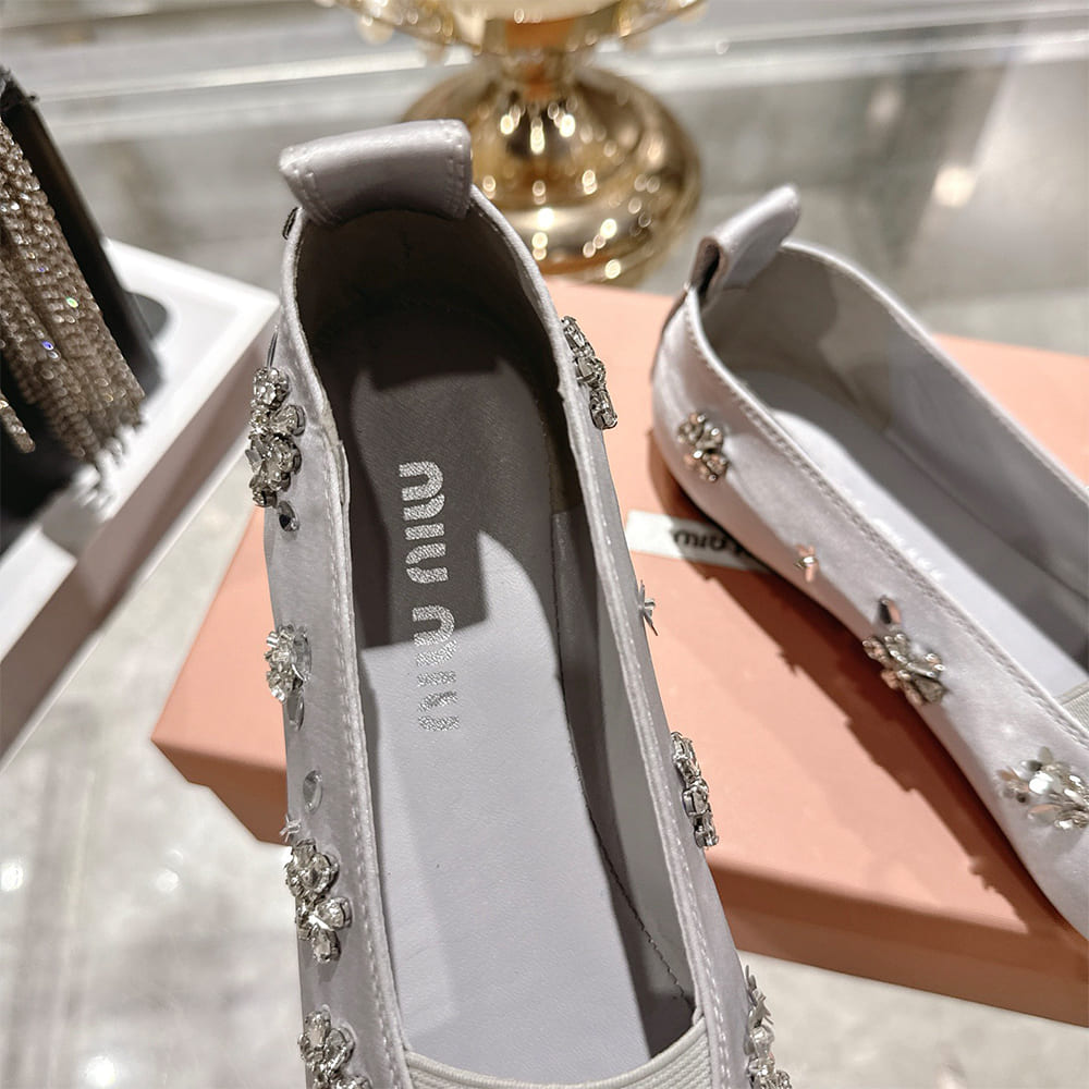 M1um1u Satin ballerinas(EU SIZE 35-41)
