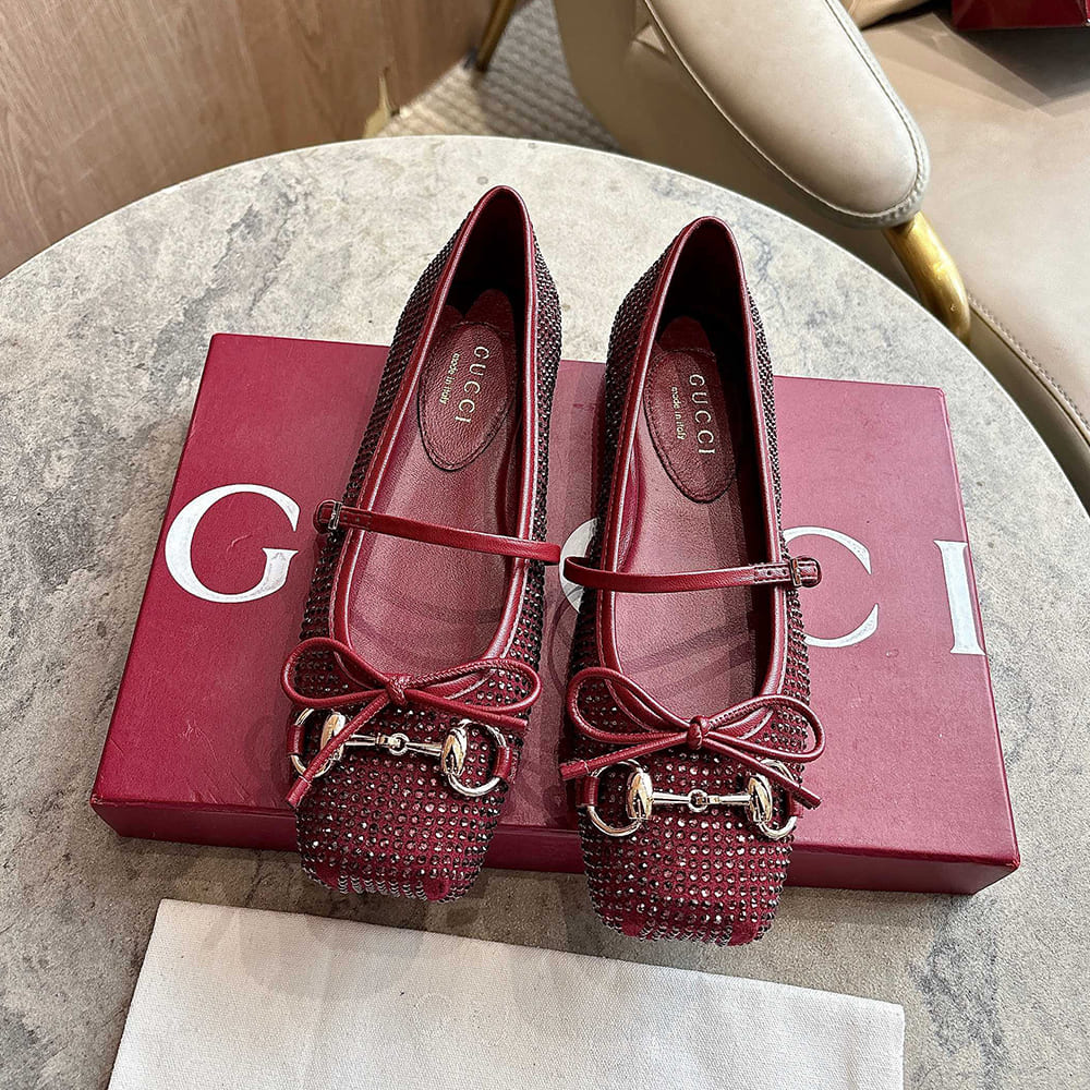 Women’s crystal Gvc*1 Horsebit ballet flat (EU SIZE 35-42)