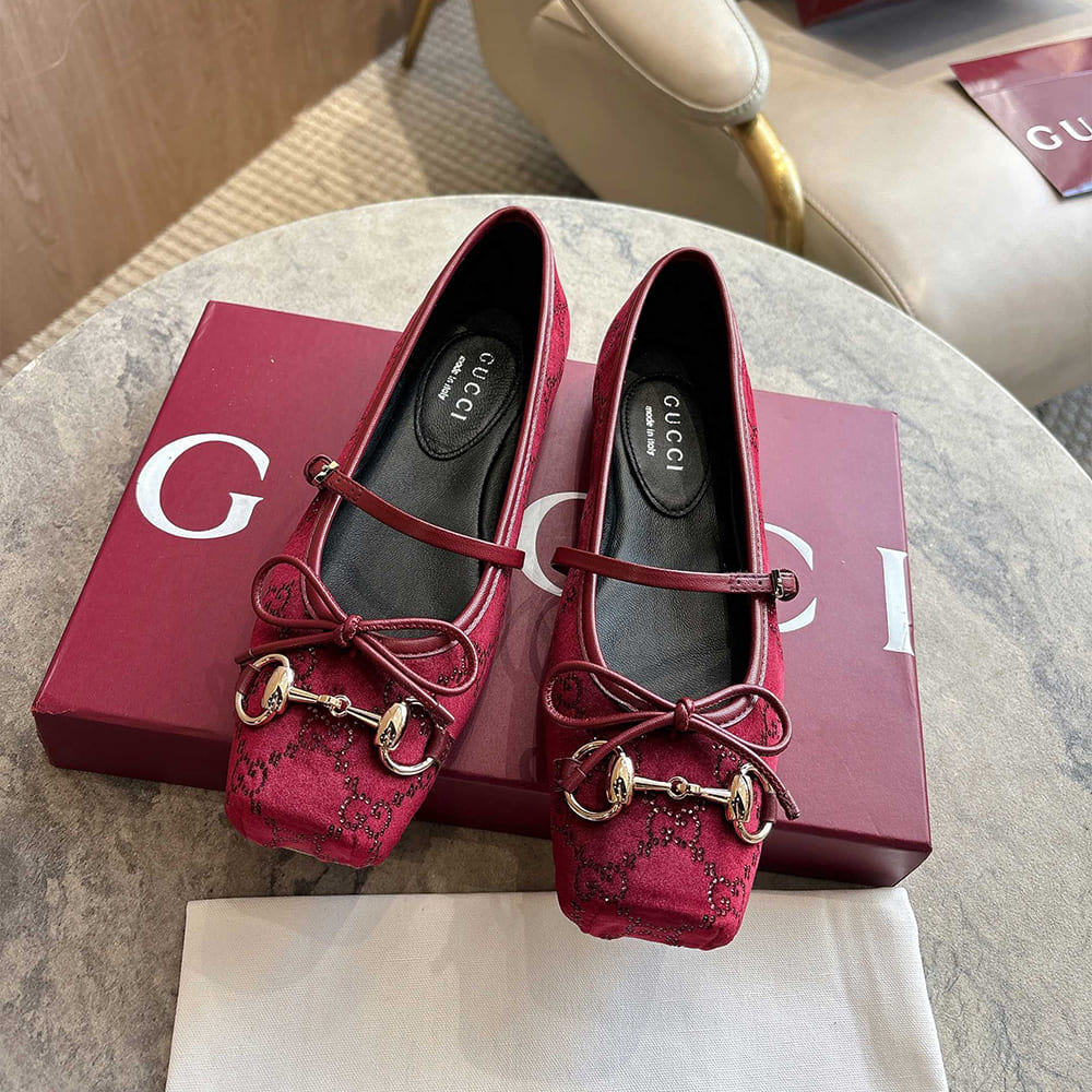 Gvc*1 GG crystal horsebit ballet flat (EU SIZE 35-42)