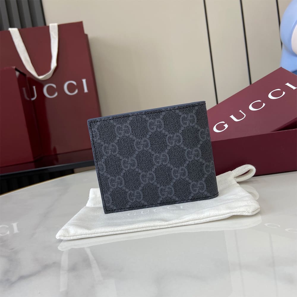 Blue interior GG bi-fold wallet(HIGH-END GRADE)