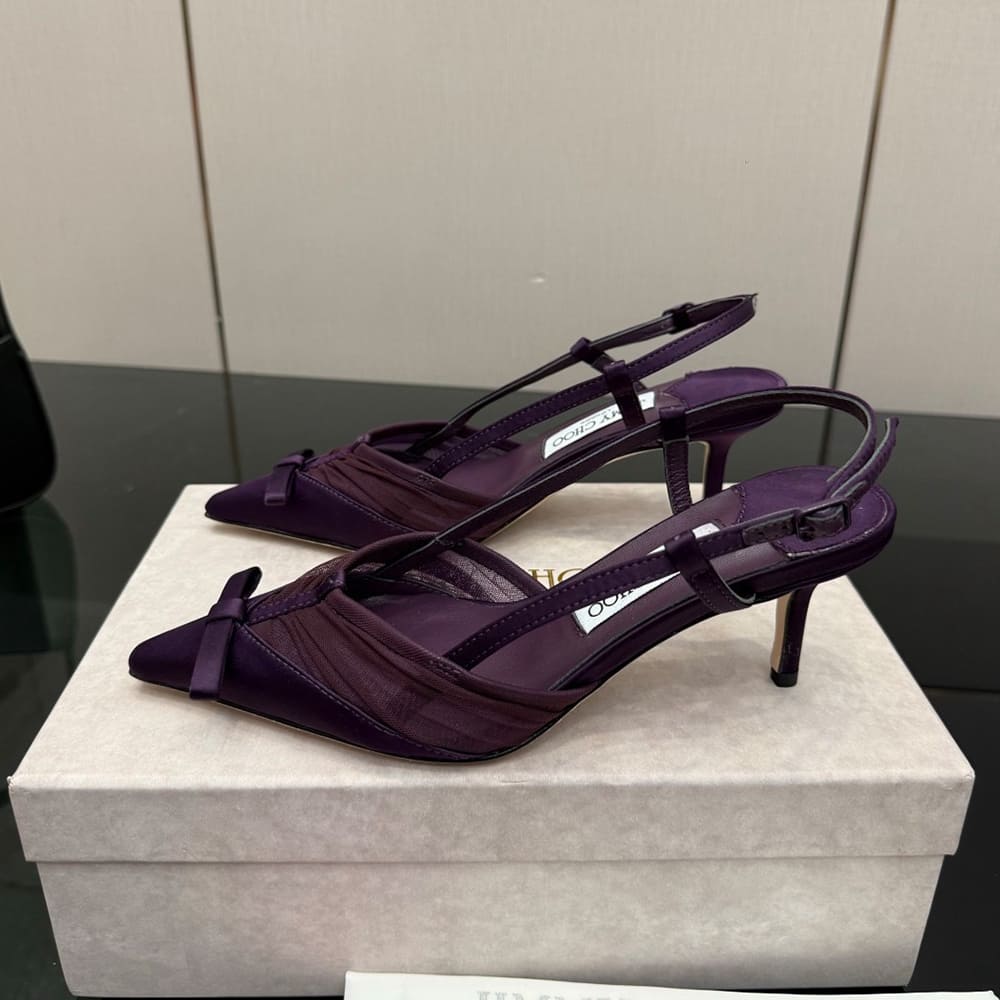 J1m*y Ch00 Ruched Tulle Pumps (EU SIZE 35-42)