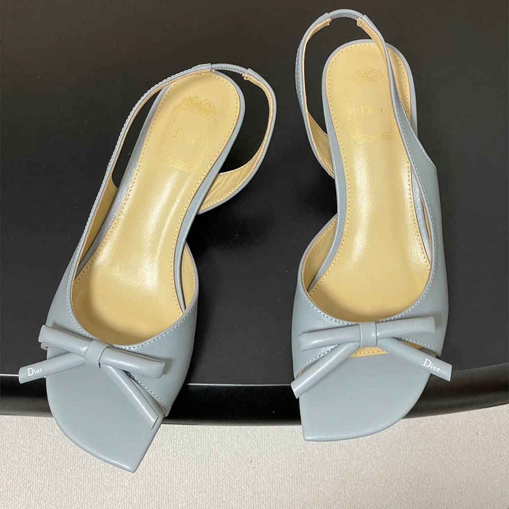 D10r Bow Heeled Slingback Sandal (EU SIZE 35-42)