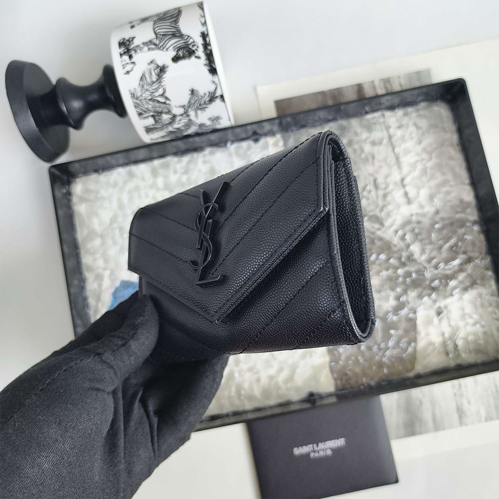 CASSANDRE MATELASS?? SMALL ENVELOPE WALLET IN GRAIN DE POUDRE LEATHER(HIGH-END GRADE)