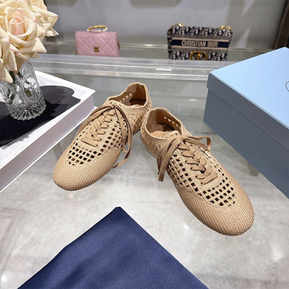 Pra*a Collapse crochet laced sneakers (EU SIZE 35-41)